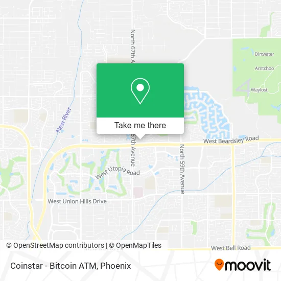 Coinstar - Bitcoin ATM map