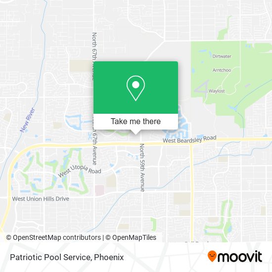 Patriotic Pool Service map