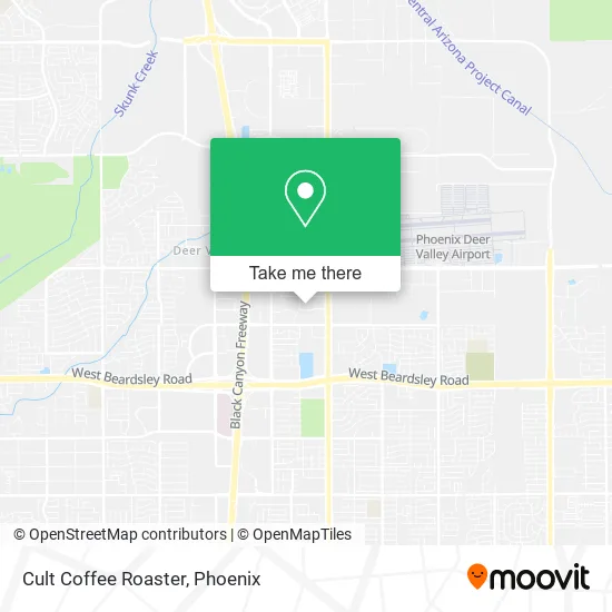 Cult Coffee Roaster map
