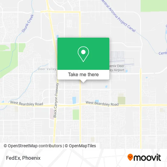 FedEx map