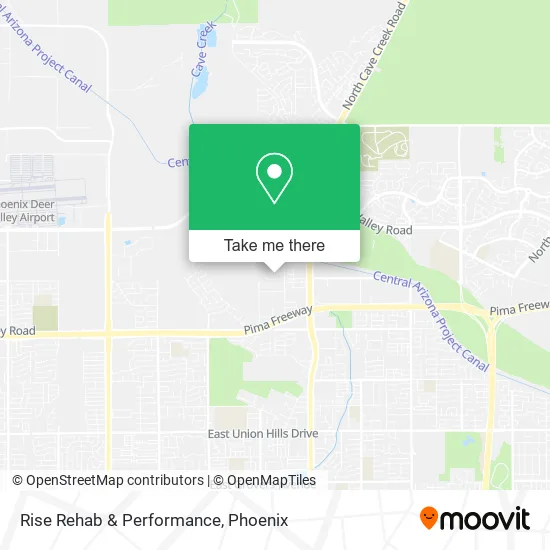 Rise Rehab & Performance map