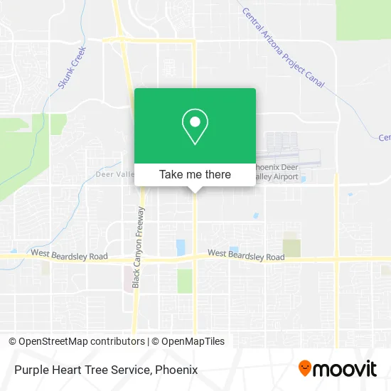 Purple Heart Tree Service map
