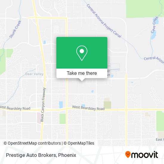 Mapa de Prestige Auto Brokers