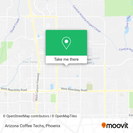 Arizona Coffee Techs map