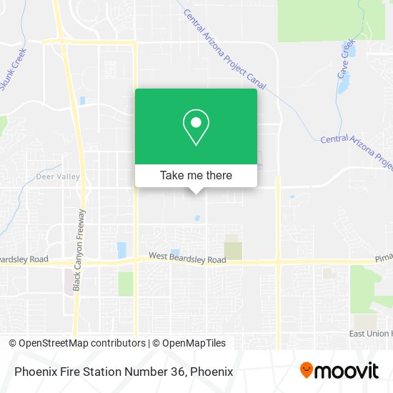 Mapa de Phoenix Fire Station Number 36