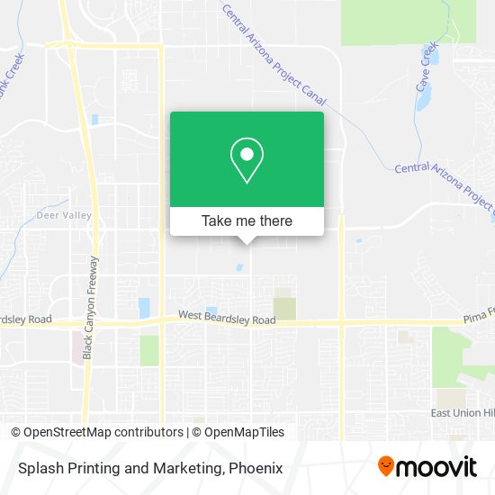 Splash Printing and Marketing map