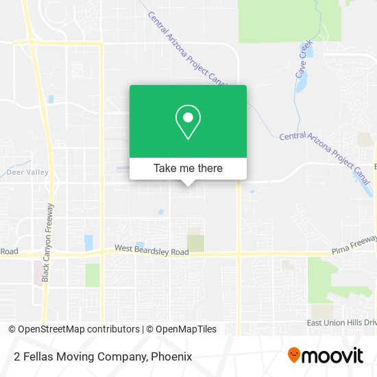 2 Fellas Moving Company map
