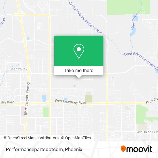 Mapa de Performancepartsdotcom