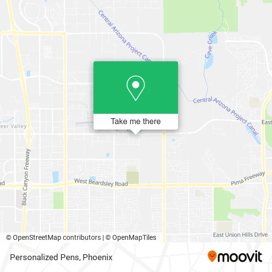 Personalized Pens map