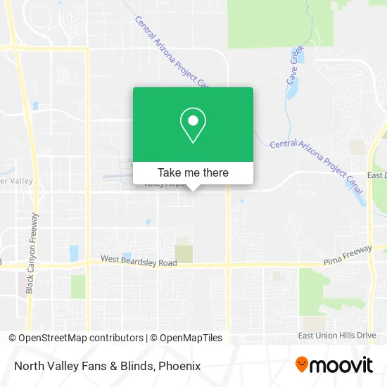 North Valley Fans & Blinds map