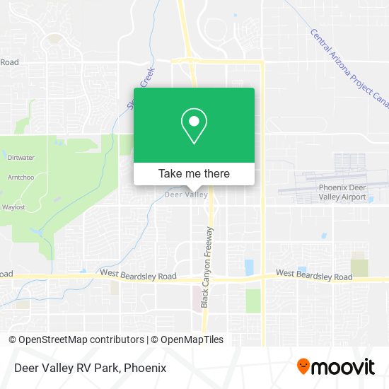 Mapa de Deer Valley RV Park