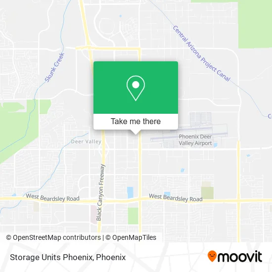 Storage Units Phoenix map