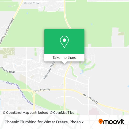 Phoenix Plumbing for Winter Freeze map