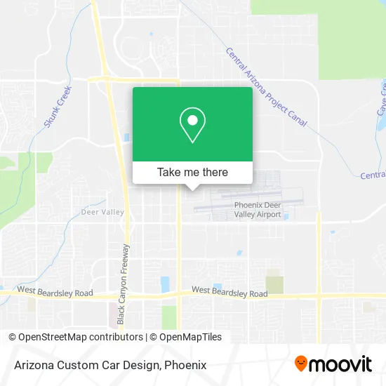 Mapa de Arizona Custom Car Design