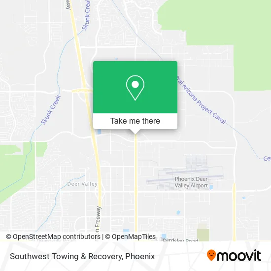 Southwest Towing & Recovery map