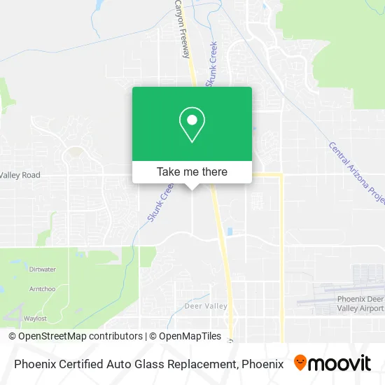 Phoenix Certified Auto Glass Replacement map