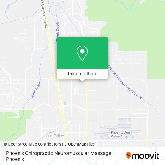 Phoenix Chiropractic Neuromuscular Massage map