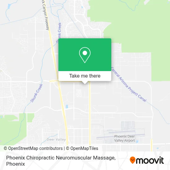 Phoenix Chiropractic Neuromuscular Massage map
