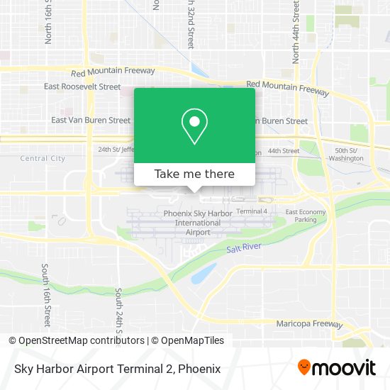 Mapa de Sky Harbor Airport Terminal 2