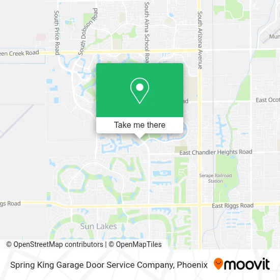 Spring King Garage Door Service Company map