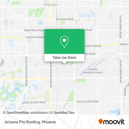 Arizona Pro Roofing map