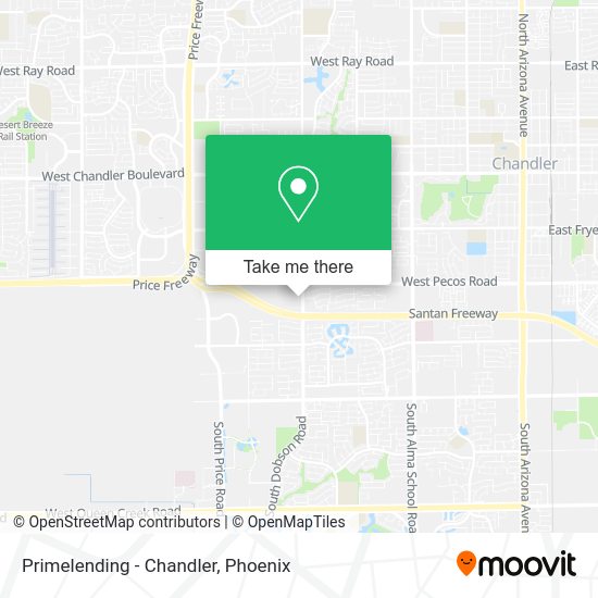Mapa de Primelending - Chandler