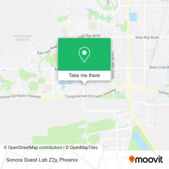 Sonora Quest Lab Z2y map