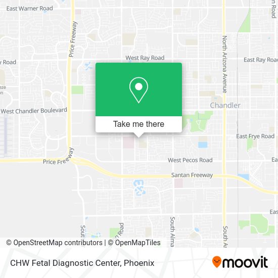 CHW Fetal Diagnostic Center map