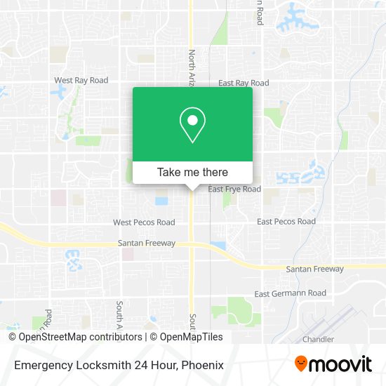 Mapa de Emergency Locksmith 24 Hour