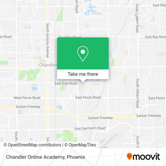 Chandler Online Academy map