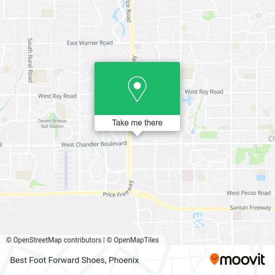 Best Foot Forward Shoes map