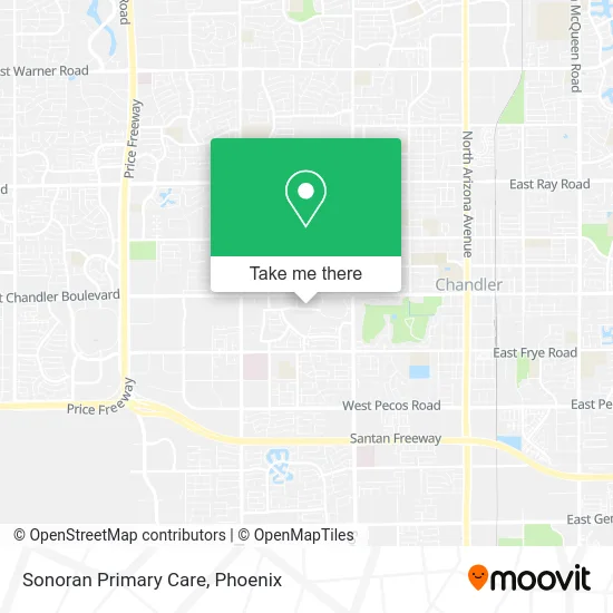 Sonoran Primary Care map
