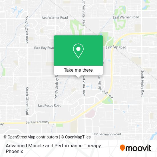Advanced Muscle and Performance Therapy map