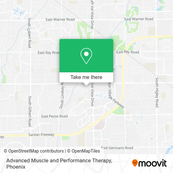 Advanced Muscle and Performance Therapy map