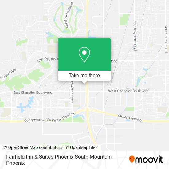 Fairfield Inn & Suites-Phoenix South Mountain map