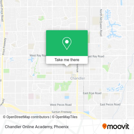 Chandler Online Academy map