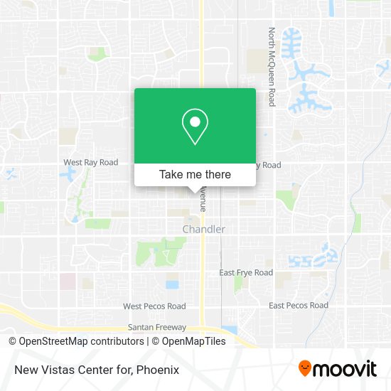 Mapa de New Vistas Center for