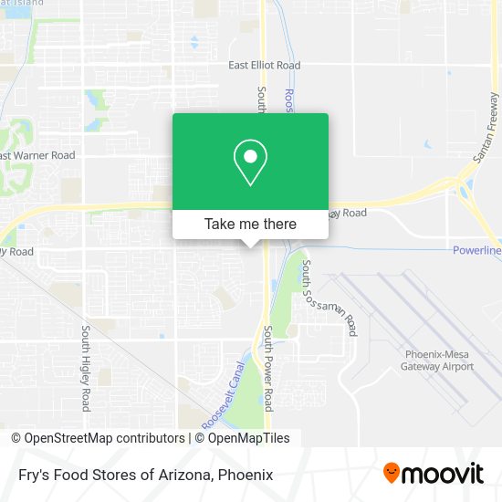 Fry's Food Stores of Arizona map