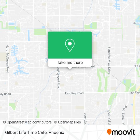 Mapa de Gilbert Life Time Cafe