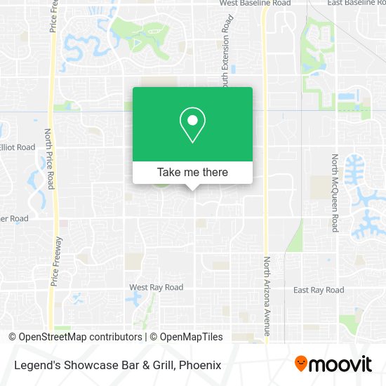 Mapa de Legend's Showcase Bar & Grill