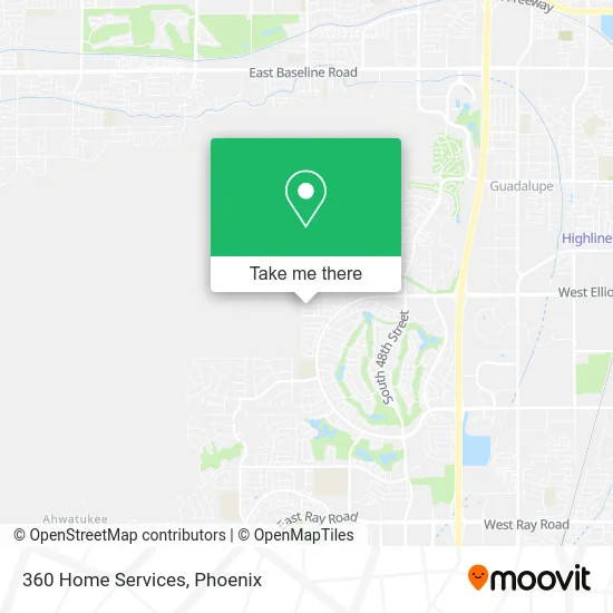 360 Home Services map