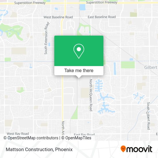 Mattson Construction map