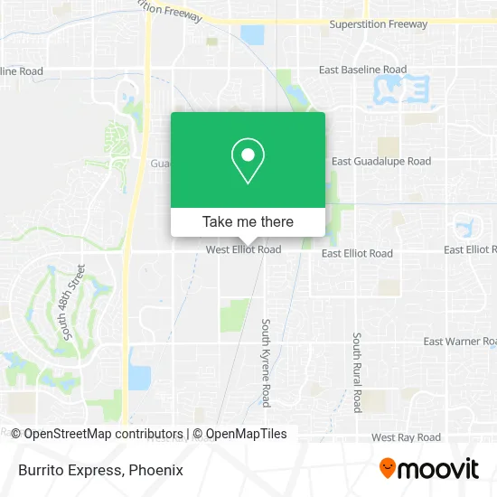 Burrito Express map