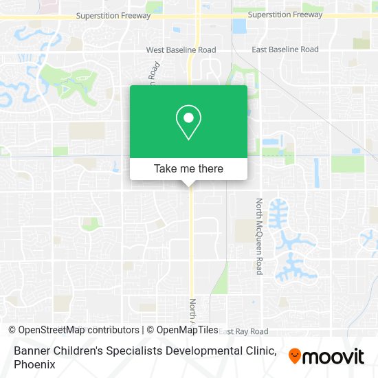 Banner Children's Specialists Developmental Clinic map