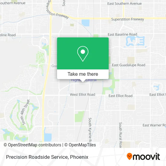 Precision Roadside Service map