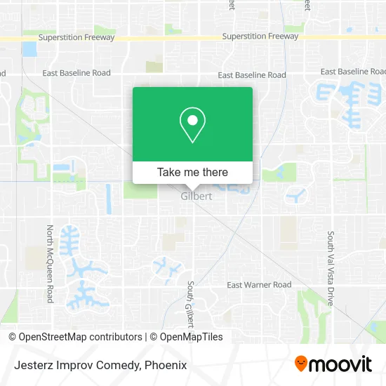 Mapa de Jesterz Improv Comedy
