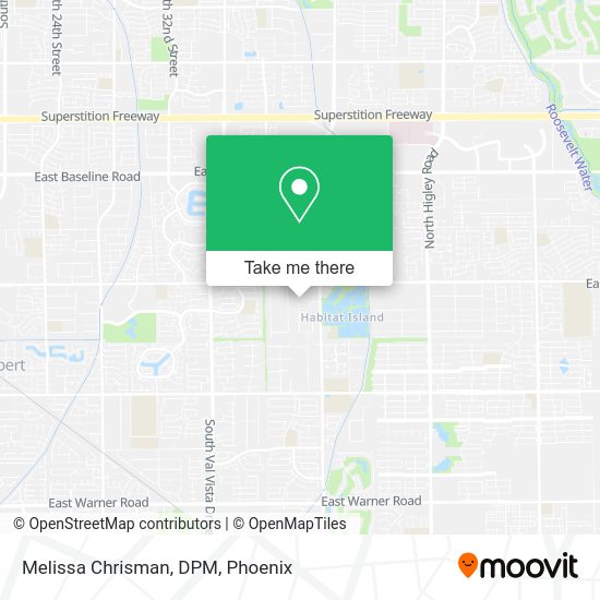 Melissa Chrisman, DPM map