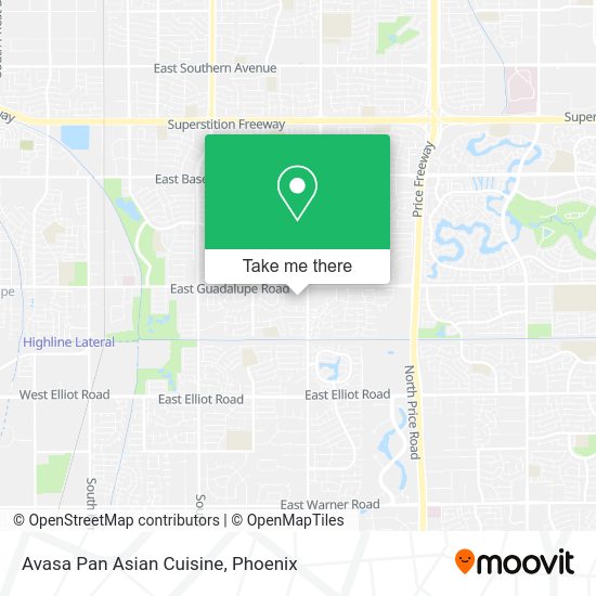 Avasa Pan Asian Cuisine map