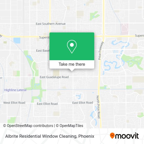 Albrite Residential Window Cleaning map
