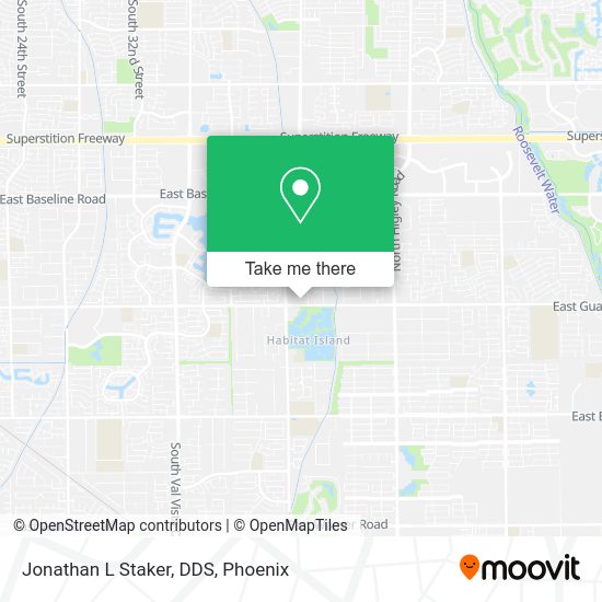 Jonathan L Staker, DDS map